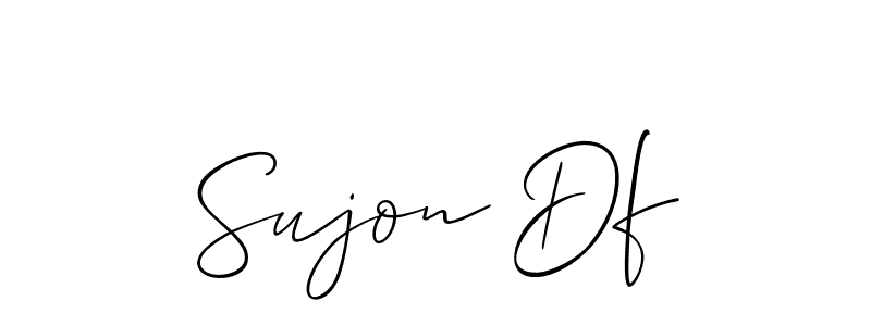 Sujon Df stylish signature style. Best Handwritten Sign (Allison_Script) for my name. Handwritten Signature Collection Ideas for my name Sujon Df. Sujon Df signature style 2 images and pictures png