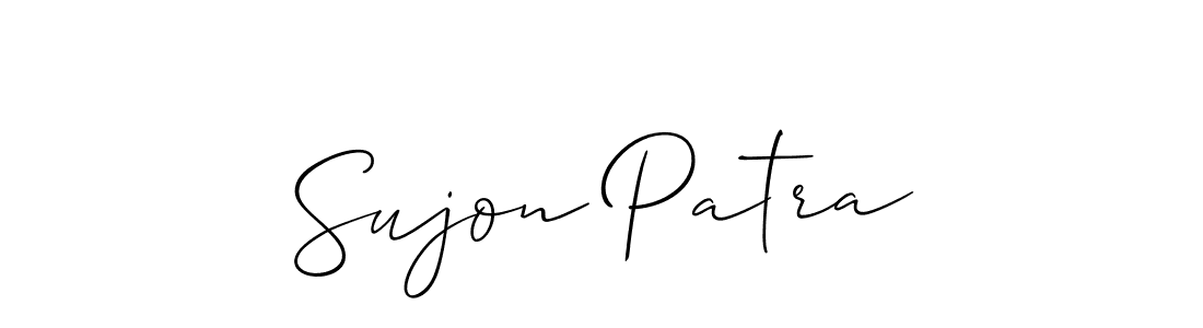 Also we have Sujon Patra name is the best signature style. Create professional handwritten signature collection using Allison_Script autograph style. Sujon Patra signature style 2 images and pictures png