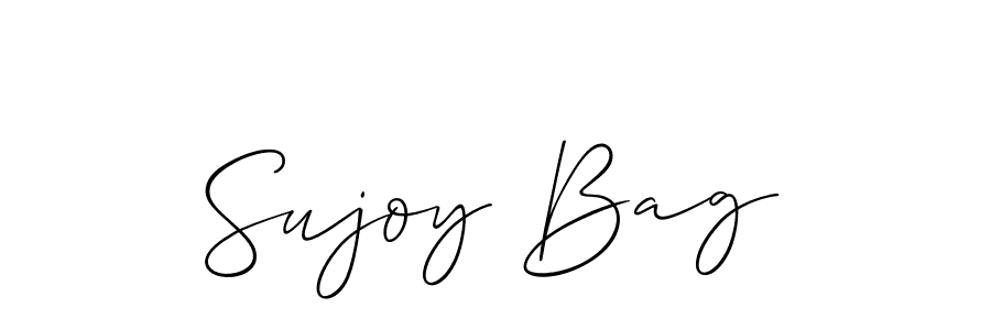 Sujoy Bag stylish signature style. Best Handwritten Sign (Allison_Script) for my name. Handwritten Signature Collection Ideas for my name Sujoy Bag. Sujoy Bag signature style 2 images and pictures png