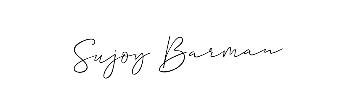 Sujoy Barman stylish signature style. Best Handwritten Sign (Allison_Script) for my name. Handwritten Signature Collection Ideas for my name Sujoy Barman. Sujoy Barman signature style 2 images and pictures png