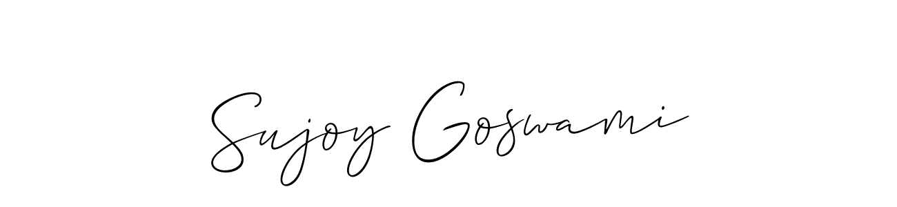 Make a beautiful signature design for name Sujoy Goswami. Use this online signature maker to create a handwritten signature for free. Sujoy Goswami signature style 2 images and pictures png
