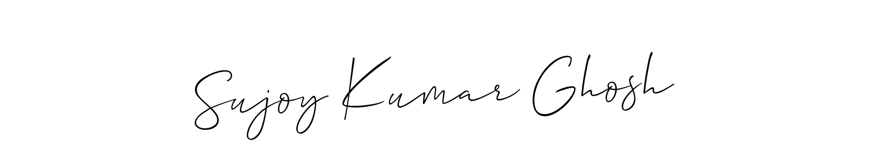 Create a beautiful signature design for name Sujoy Kumar Ghosh. With this signature (Allison_Script) fonts, you can make a handwritten signature for free. Sujoy Kumar Ghosh signature style 2 images and pictures png