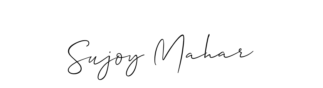 Design your own signature with our free online signature maker. With this signature software, you can create a handwritten (Allison_Script) signature for name Sujoy Mahar. Sujoy Mahar signature style 2 images and pictures png