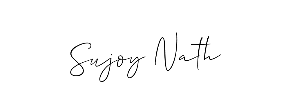 if you are searching for the best signature style for your name Sujoy Nath. so please give up your signature search. here we have designed multiple signature styles  using Allison_Script. Sujoy Nath signature style 2 images and pictures png