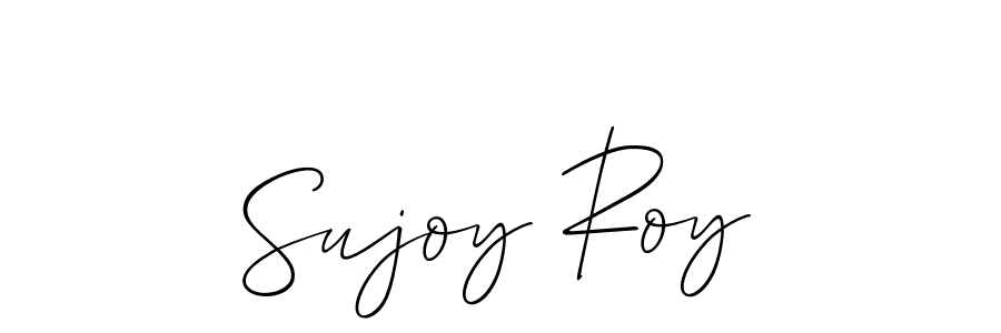 This is the best signature style for the Sujoy Roy name. Also you like these signature font (Allison_Script). Mix name signature. Sujoy Roy signature style 2 images and pictures png