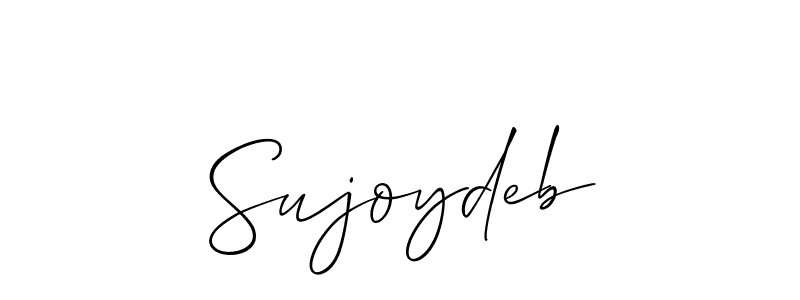 if you are searching for the best signature style for your name Sujoydeb. so please give up your signature search. here we have designed multiple signature styles  using Allison_Script. Sujoydeb signature style 2 images and pictures png