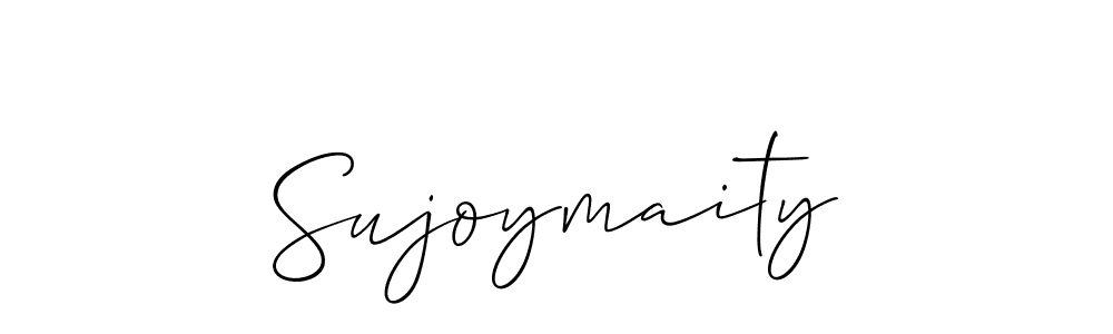 Design your own signature with our free online signature maker. With this signature software, you can create a handwritten (Allison_Script) signature for name Sujoymaity. Sujoymaity signature style 2 images and pictures png