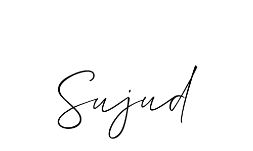 How to make Sujud signature? Allison_Script is a professional autograph style. Create handwritten signature for Sujud name. Sujud signature style 2 images and pictures png