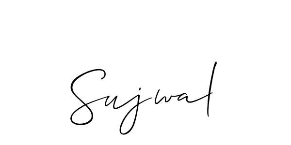 How to Draw Sujwal signature style? Allison_Script is a latest design signature styles for name Sujwal. Sujwal signature style 2 images and pictures png