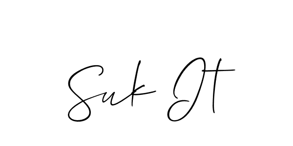 Check out images of Autograph of Suk It name. Actor Suk It Signature Style. Allison_Script is a professional sign style online. Suk It signature style 2 images and pictures png