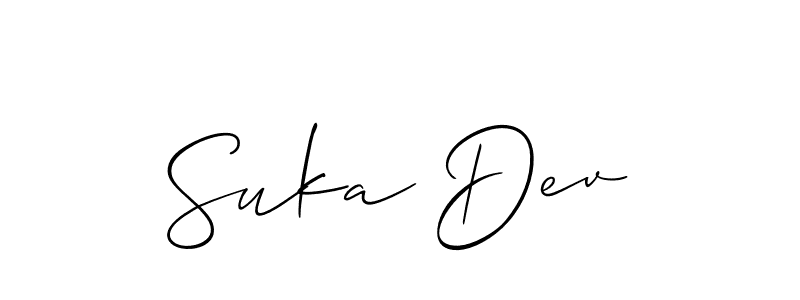 Check out images of Autograph of Suka Dev name. Actor Suka Dev Signature Style. Allison_Script is a professional sign style online. Suka Dev signature style 2 images and pictures png