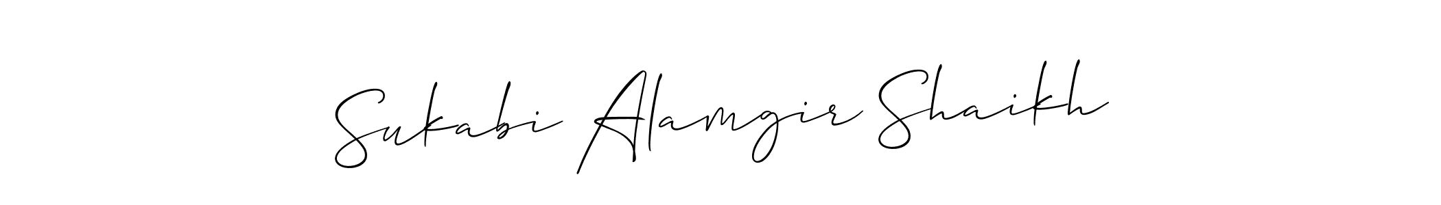 Here are the top 10 professional signature styles for the name Sukabi Alamgir Shaikh. These are the best autograph styles you can use for your name. Sukabi Alamgir Shaikh signature style 2 images and pictures png