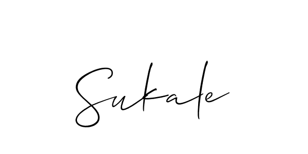 Allison_Script is a professional signature style that is perfect for those who want to add a touch of class to their signature. It is also a great choice for those who want to make their signature more unique. Get Sukale name to fancy signature for free. Sukale signature style 2 images and pictures png