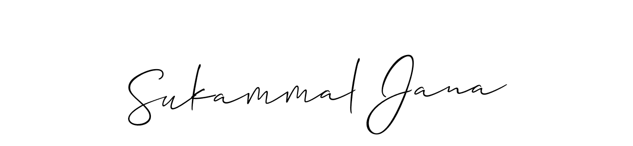 Best and Professional Signature Style for Sukammal Jana. Allison_Script Best Signature Style Collection. Sukammal Jana signature style 2 images and pictures png
