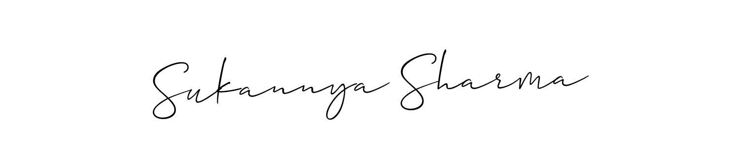 Once you've used our free online signature maker to create your best signature Allison_Script style, it's time to enjoy all of the benefits that Sukannya Sharma name signing documents. Sukannya Sharma signature style 2 images and pictures png