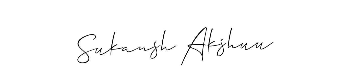 Here are the top 10 professional signature styles for the name Sukansh Akshuu. These are the best autograph styles you can use for your name. Sukansh Akshuu signature style 2 images and pictures png