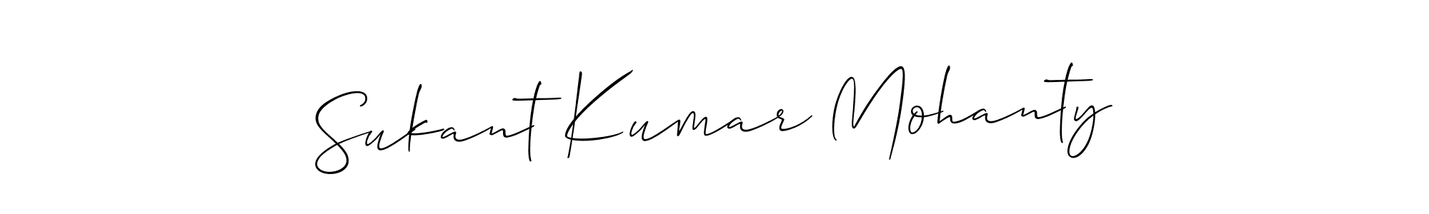 Make a beautiful signature design for name Sukant Kumar Mohanty. With this signature (Allison_Script) style, you can create a handwritten signature for free. Sukant Kumar Mohanty signature style 2 images and pictures png
