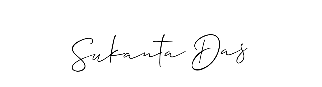 How to make Sukanta Das name signature. Use Allison_Script style for creating short signs online. This is the latest handwritten sign. Sukanta Das signature style 2 images and pictures png