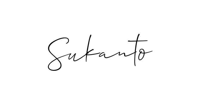 How to make Sukanto name signature. Use Allison_Script style for creating short signs online. This is the latest handwritten sign. Sukanto signature style 2 images and pictures png