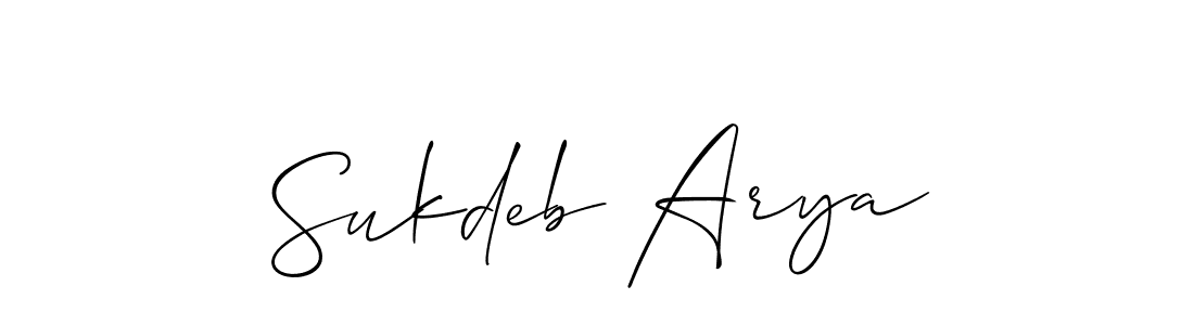 if you are searching for the best signature style for your name Sukdeb Arya. so please give up your signature search. here we have designed multiple signature styles  using Allison_Script. Sukdeb Arya signature style 2 images and pictures png