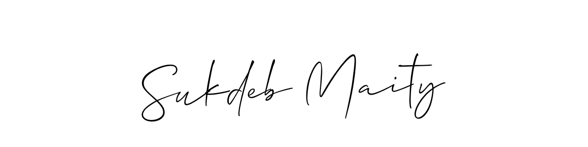 The best way (Allison_Script) to make a short signature is to pick only two or three words in your name. The name Sukdeb Maity include a total of six letters. For converting this name. Sukdeb Maity signature style 2 images and pictures png