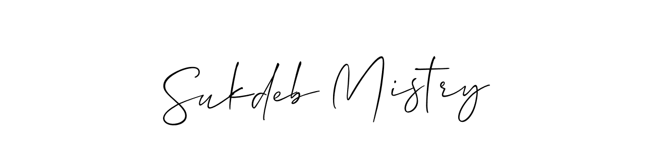 Use a signature maker to create a handwritten signature online. With this signature software, you can design (Allison_Script) your own signature for name Sukdeb Mistry. Sukdeb Mistry signature style 2 images and pictures png