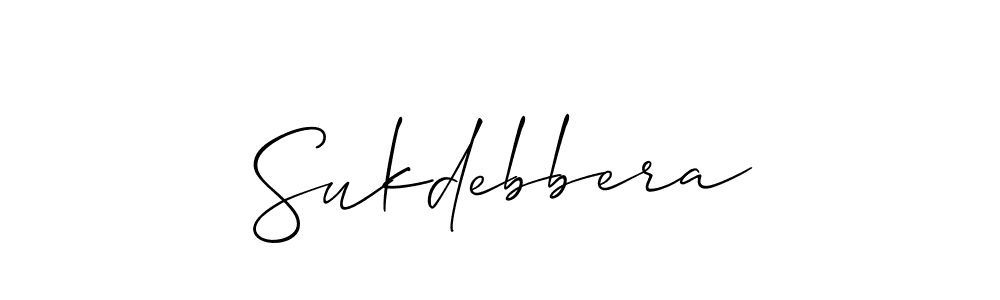 if you are searching for the best signature style for your name Sukdebbera. so please give up your signature search. here we have designed multiple signature styles  using Allison_Script. Sukdebbera signature style 2 images and pictures png