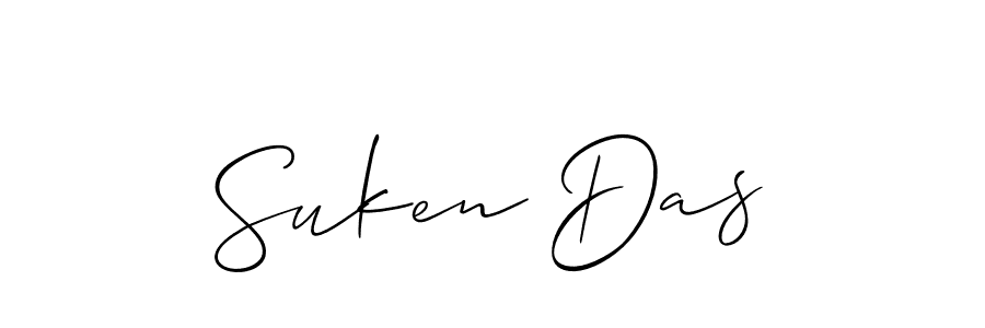 Suken Das stylish signature style. Best Handwritten Sign (Allison_Script) for my name. Handwritten Signature Collection Ideas for my name Suken Das. Suken Das signature style 2 images and pictures png