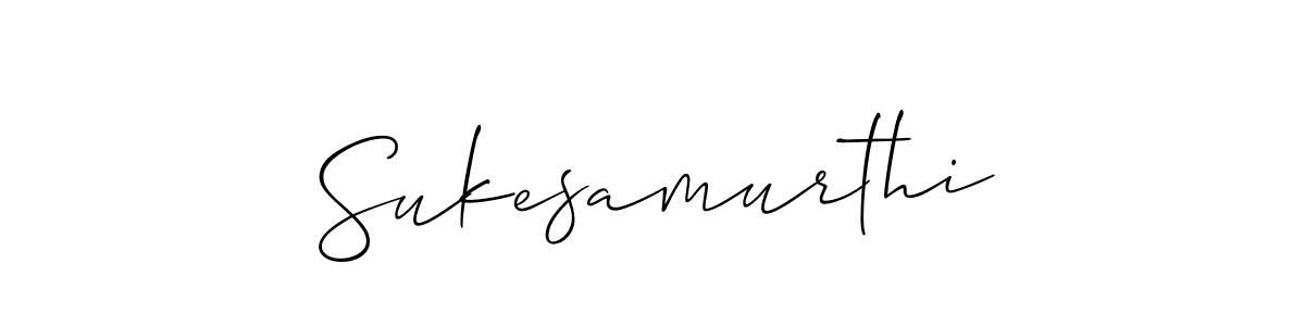 Make a short Sukesamurthi signature style. Manage your documents anywhere anytime using Allison_Script. Create and add eSignatures, submit forms, share and send files easily. Sukesamurthi signature style 2 images and pictures png