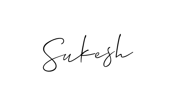 Similarly Allison_Script is the best handwritten signature design. Signature creator online .You can use it as an online autograph creator for name Sukesh. Sukesh signature style 2 images and pictures png