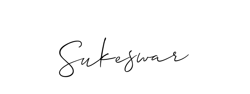Make a beautiful signature design for name Sukeswar. With this signature (Allison_Script) style, you can create a handwritten signature for free. Sukeswar signature style 2 images and pictures png