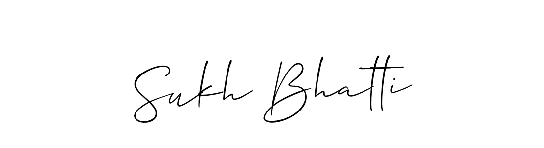 Best and Professional Signature Style for Sukh Bhatti. Allison_Script Best Signature Style Collection. Sukh Bhatti signature style 2 images and pictures png