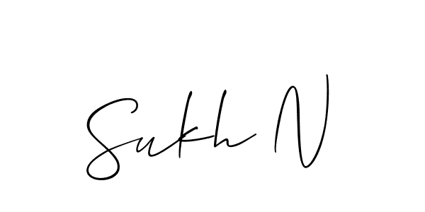 Check out images of Autograph of Sukh N name. Actor Sukh N Signature Style. Allison_Script is a professional sign style online. Sukh N signature style 2 images and pictures png