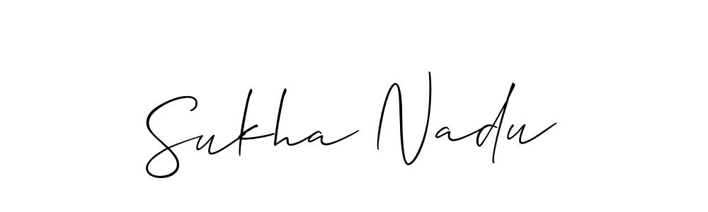 How to Draw Sukha Nadu signature style? Allison_Script is a latest design signature styles for name Sukha Nadu. Sukha Nadu signature style 2 images and pictures png