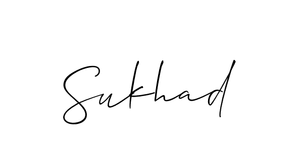 Make a beautiful signature design for name Sukhad. Use this online signature maker to create a handwritten signature for free. Sukhad signature style 2 images and pictures png