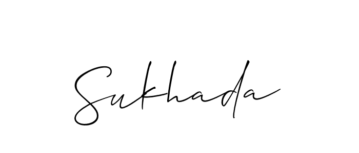 You can use this online signature creator to create a handwritten signature for the name Sukhada. This is the best online autograph maker. Sukhada signature style 2 images and pictures png