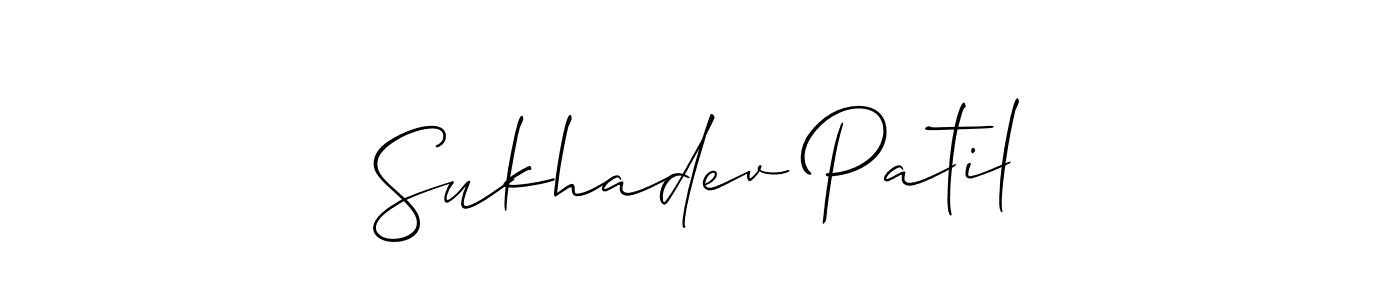 How to Draw Sukhadev Patil signature style? Allison_Script is a latest design signature styles for name Sukhadev Patil. Sukhadev Patil signature style 2 images and pictures png