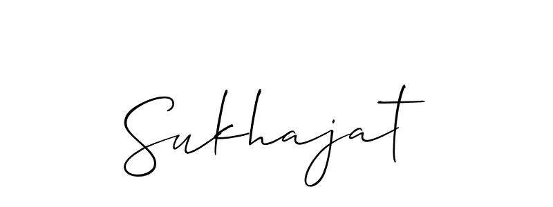 Also You can easily find your signature by using the search form. We will create Sukhajat name handwritten signature images for you free of cost using Allison_Script sign style. Sukhajat signature style 2 images and pictures png