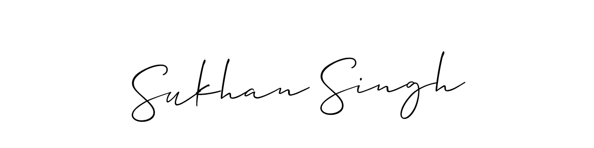 Also we have Sukhan Singh name is the best signature style. Create professional handwritten signature collection using Allison_Script autograph style. Sukhan Singh signature style 2 images and pictures png
