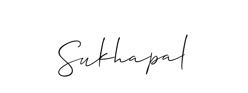 Design your own signature with our free online signature maker. With this signature software, you can create a handwritten (Allison_Script) signature for name Sukhapal. Sukhapal signature style 2 images and pictures png