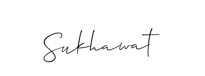 Sukhawat stylish signature style. Best Handwritten Sign (Allison_Script) for my name. Handwritten Signature Collection Ideas for my name Sukhawat. Sukhawat signature style 2 images and pictures png