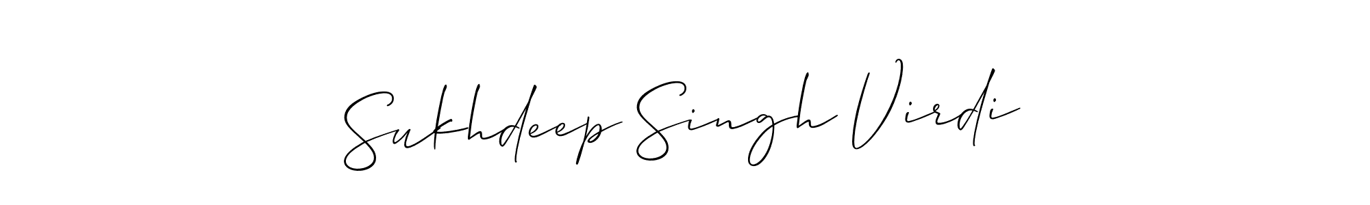 Also we have Sukhdeep Singh Virdi name is the best signature style. Create professional handwritten signature collection using Allison_Script autograph style. Sukhdeep Singh Virdi signature style 2 images and pictures png