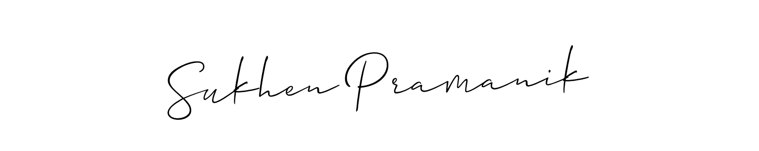 Make a beautiful signature design for name Sukhen Pramanik. Use this online signature maker to create a handwritten signature for free. Sukhen Pramanik signature style 2 images and pictures png