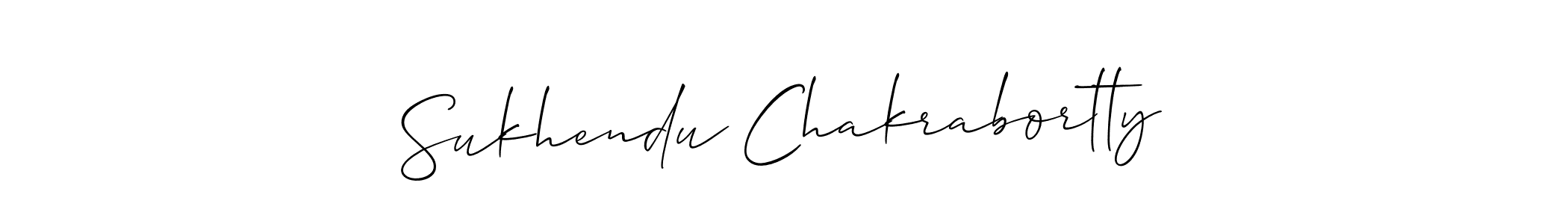 Allison_Script is a professional signature style that is perfect for those who want to add a touch of class to their signature. It is also a great choice for those who want to make their signature more unique. Get Sukhendu Chakrabortty name to fancy signature for free. Sukhendu Chakrabortty signature style 2 images and pictures png