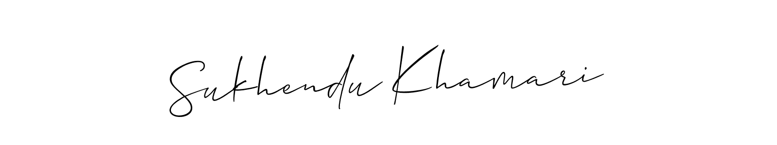How to make Sukhendu Khamari signature? Allison_Script is a professional autograph style. Create handwritten signature for Sukhendu Khamari name. Sukhendu Khamari signature style 2 images and pictures png
