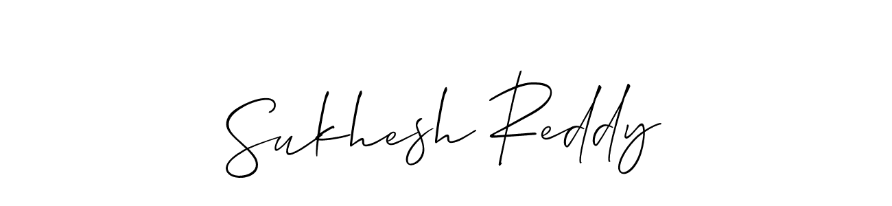 The best way (Allison_Script) to make a short signature is to pick only two or three words in your name. The name Sukhesh Reddy include a total of six letters. For converting this name. Sukhesh Reddy signature style 2 images and pictures png