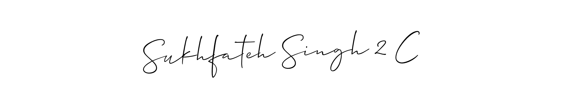 How to Draw Sukhfateh Singh 2 C signature style? Allison_Script is a latest design signature styles for name Sukhfateh Singh 2 C. Sukhfateh Singh 2 C signature style 2 images and pictures png