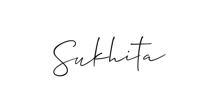 Make a beautiful signature design for name Sukhita. Use this online signature maker to create a handwritten signature for free. Sukhita signature style 2 images and pictures png