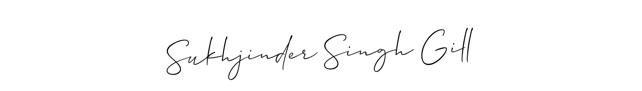 This is the best signature style for the Sukhjinder Singh Gill name. Also you like these signature font (Allison_Script). Mix name signature. Sukhjinder Singh Gill signature style 2 images and pictures png