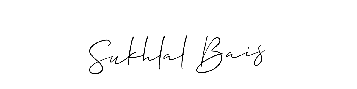 How to make Sukhlal Bais signature? Allison_Script is a professional autograph style. Create handwritten signature for Sukhlal Bais name. Sukhlal Bais signature style 2 images and pictures png